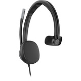 HP Poly Mission 615 Mono-USB-Headset (kabelgebunden) schwarz, USB Type-C und Type-A, PU-Leder-Ohrpolster (Oberflächenmaterial)