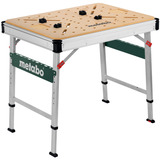Metabo Multifunktionstisch MWB 100, Werkbank silber/holz, belastbar bis 120 kg