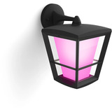 Philips White & Color Ambiance Econic Outdoor hängende Wandleuchte, LED-Leuchte schwarz