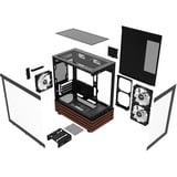Thermaltake View 170 WS ARGB , Tower-Gehäuse schwarz/holz, Tempered Glass x 2, Holz-Struktur