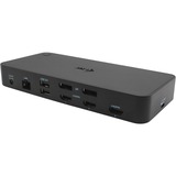 i-tec USB 3.0 / USB-C / TB, 3x 4K Docking Station + Power Delivery 100W, Dockingstation schwarz, HDMI, DisplayPort, Power Delivery
