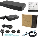 i-tec USB 3.0 / USB-C / TB, 3x 4K Docking Station + Power Delivery 100W, Dockingstation schwarz, HDMI, DisplayPort, Power Delivery