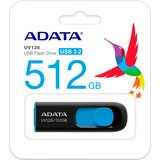 ADATA UV128 512 GB, USB-Stick schwarz/blau, USB-A 3.2 Gen 1