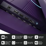 Arozzi Nova 32T2K180, Gaming-Monitor 80 cm (31.5 Zoll), lila, QHD, IPS, HDMI, DP, Lautsprecher, 180Hz Panel