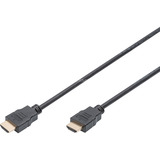 Digitus HDMI High Speed Anschlusskabel, mit Ethernet, Full HD 1080i/p schwarz, 5 Meter, Standard