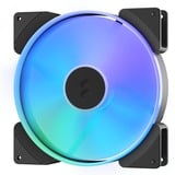 Fractal Design Prisma AL-18 ARGB PWM 2-Pack, Gehäuselüfter schwarz/weiß, 2er Pack, 180 mm