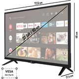 JVC LT-32VAF3255, LED-Fernseher 80 cm (32 Zoll), schwarz, FullHD, Triple Tuner, SmartTV