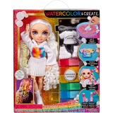 MGA Entertainment Rainbow High Watercolor & Create DIY Modepuppe - Violette Augen 