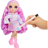 MGA Entertainment Rainbow High Watercolor & Create DIY Modepuppe - Violette Augen 