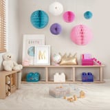 Room Copenhagen LEGO Storage Brick 4 Top Lid Glitter , Aufbewahrungsbox hellblau/transparent