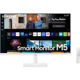 SAMSUNG Smart Monitor M5B S27BM501EU, LED-Monitor 68 cm (27 Zoll), weiß, FullHD, VA, WLAN