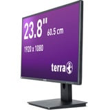 TERRA 2456W PV V4, LED-Monitor 60.5 cm (23.8 Zoll), schwarz (matt), FullHD, IPS, HDMI, DP, USB-C, Lautsprecher