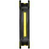 Thermaltake Riing 14 LED Yellow 140x140x25, Gehäuselüfter schwarz/gelb, 140 mm