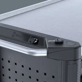 Wera 9701 Tool Rebel Werkstattwagen Stainless XXL 1, mit Bestückung, Werkzeugwagen schwarz, 188-teilig (Elektro / VDE), im exklusiven Tool Rebel Design