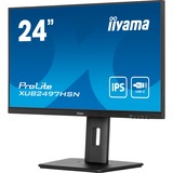 iiyama ProLite XUB2497HSN-B2, LED-Monitor 60.5 cm (23.8 Zoll), schwarz (matt), FullHD, IPS, USB-C, RJ-45, 100Hz Panel