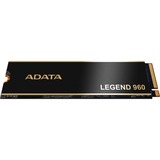 ADATA LEGEND 960 2 TB, SSD dunkelgrau/gold, PCIe 4.0 x4, NVMe 1.4, M.2 2280