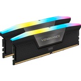 Corsair DIMM 96 GB DDR5-5200 (2x 48 GB) Dual-Kit, Arbeitsspeicher schwarz, CMH96GX5M2B5200C38, Vengeance RGB, INTEL XMP