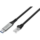Digitus USB-A 3.2 Gen1 > RJ-45 Ethernet Kabel, 1Gbit/s, Adapter schwarz, 10 Meter, 10/100/1.000Mbit/s