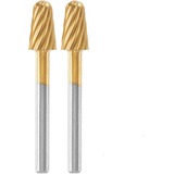 Dremel MAX Fräsmesser zum Schnitzen Ø 6,4mm (117DM), Fräser 2 Stück, Schaft Ø 3,2mm
