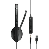 EPOS ADAPT 165T USB II, Headset schwarz, Stereo, USB, Klinke