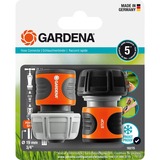 GARDENA Schlauchverbinder Satz 19mm (3/4"), Schlauchstück grau/orange, 2 Stück