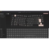 Keychron Q10, Gaming-Tastatur schwarz/blaugrau, DE-Layout, Gateron G Pro Brown, Alice Layout, Hot-Swap, Aluminiumrahmen, RGB
