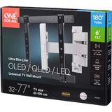 ONE FOR ALL TV-Wandhalterung Drehbar schwarz/weiß