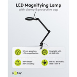 goobay LED-Klemm-Lupenleuchte 10W, LED-Leuchte schwarz