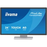 iiyama ProLite T2452MSC-W1AG, LED-Monitor 60.5 cm (24 Zoll), weiß (matt), FullHD, IPS, Touchscreen, HDMI, DP, USB-Hub, 100Hz Panel