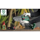 Bosch Akku-Kettensäge EasyChain 18V-15-7 Solo, 18Volt grün/schwarz, ohne Akku und Ladegerät, POWER FOR ALL ALLIANCE