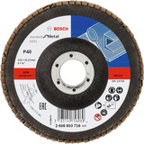 Bosch Fächerschleifscheibe X431 Standard for Metal, Ø 125mm, K40 Bohrung 22,23mm, gerade