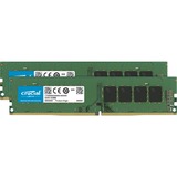Crucial DIMM 64 GB DDR4-2666 Kit, Arbeitsspeicher grün, CT2K32G4DFD8266