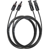 EcoFlow MC4 Solar Verlängerungskabel 3 Meter schwarz, 2 Stück, für das Solar auf XT60-Ladekabel