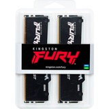 Kingston FURY DIMM 64 GB DDR5-5600 (2x 32 GB) Dual-Kit, Arbeitsspeicher schwarz, KF556C40BBAK2-64, FURY Beast RGB, INTEL XMP