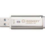 Kingston IronKey Locker+ 50 16 GB, USB-Stick aluminium, USB-A 3.2 Gen 1