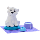 Mattel Disney Die Eiskönigin Elsa-Modepuppe und Eisbärenjunges-Figur mit 4 Pflegezubehörteilen