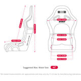Next Level Racing ES2 Elite Sim Rennsitz, Rennschalensitz schwarz