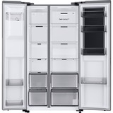SAMSUNG RH68B8820S9/EG, Side-by-Side edelstahl/silber, Food Showcase Tür, Smart Conversion, Festwasseranschluss