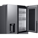 SAMSUNG RH68B8820S9/EG, Side-by-Side edelstahl/silber, Food Showcase Tür, Smart Conversion, Festwasseranschluss