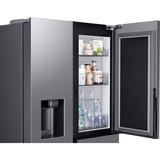 SAMSUNG RH68B8820S9/EG, Side-by-Side edelstahl/silber, Food Showcase Tür, Smart Conversion, Festwasseranschluss