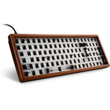 Sharkoon SKILLER SGK50 S2 Wood Barebone, Gaming-Tastatur holz