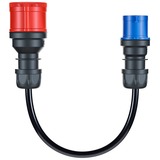 go-e Adapter für Gemini flex 11 kW, CEE rot Drehstrom 16A > CEE blau 16A schwarz, 30cm