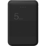 goobay Powerbank kompakt 5.000 mAh schwarz, 5.000 mAh