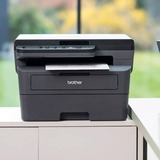 Brother DCP-L2627DWXL, Multifunktionsdrucker dunkelgrau, USB, WLAN, Scan, Kopie, 2x Toner