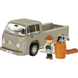 COBI Volkswagen T2a Pritschenwagen, Konstruktionsspielzeug grau, Maßstab 1:35
