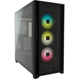 Corsair iCUE 5000X RGB TG, Tower-Gehäuse schwarz, Tempered Glass