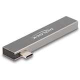 DeLOCK 3 Port Slim USB Hub mit USB Type-C silber