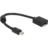 DeLOCK Adapterkabel Mini DisplayPort > DisplayPort 1.4, 8K schwarz, 15cm