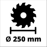 EINHELL Tischkreissäge TC-TS 2025/2 U rot, 1.800 Watt