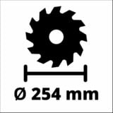 EINHELL Tischkreissäge TC-TS 254 U rot, 1.800 Watt